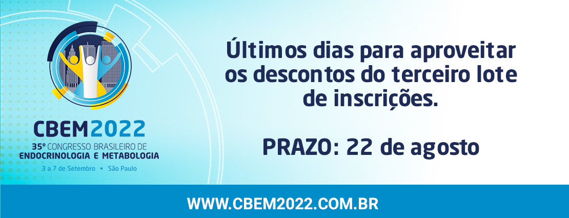 Inscrições para o CBEM 2022: Valor Promocional até 22 de Agosto