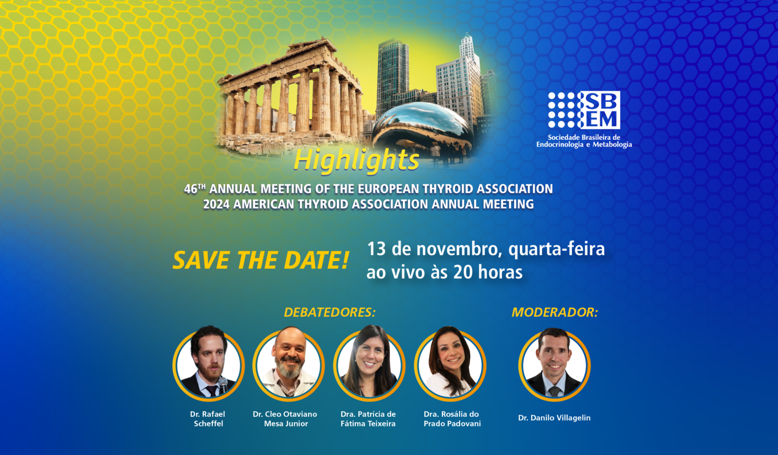 Highlights dos Eventos Internacionais sobre Tireoide – ETA e ATA – nesta Quarta-feira