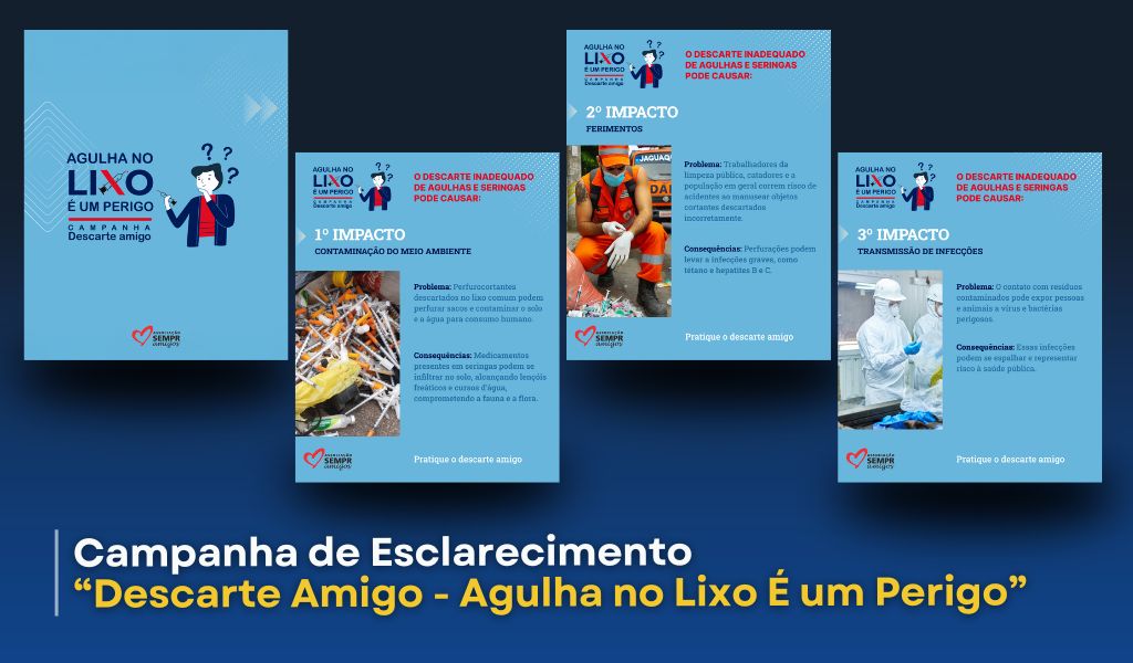 Campanha “Descarte Amigo”: Como Descartar Agulhas e Seringas?