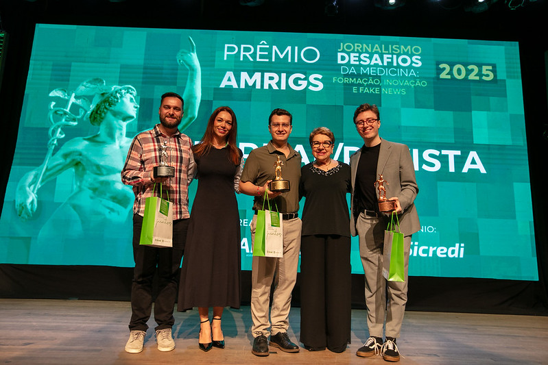 Reportagem com Participação de Especialista da SBEM Vence Prêmio AMRIGS de Jornalismo 2025