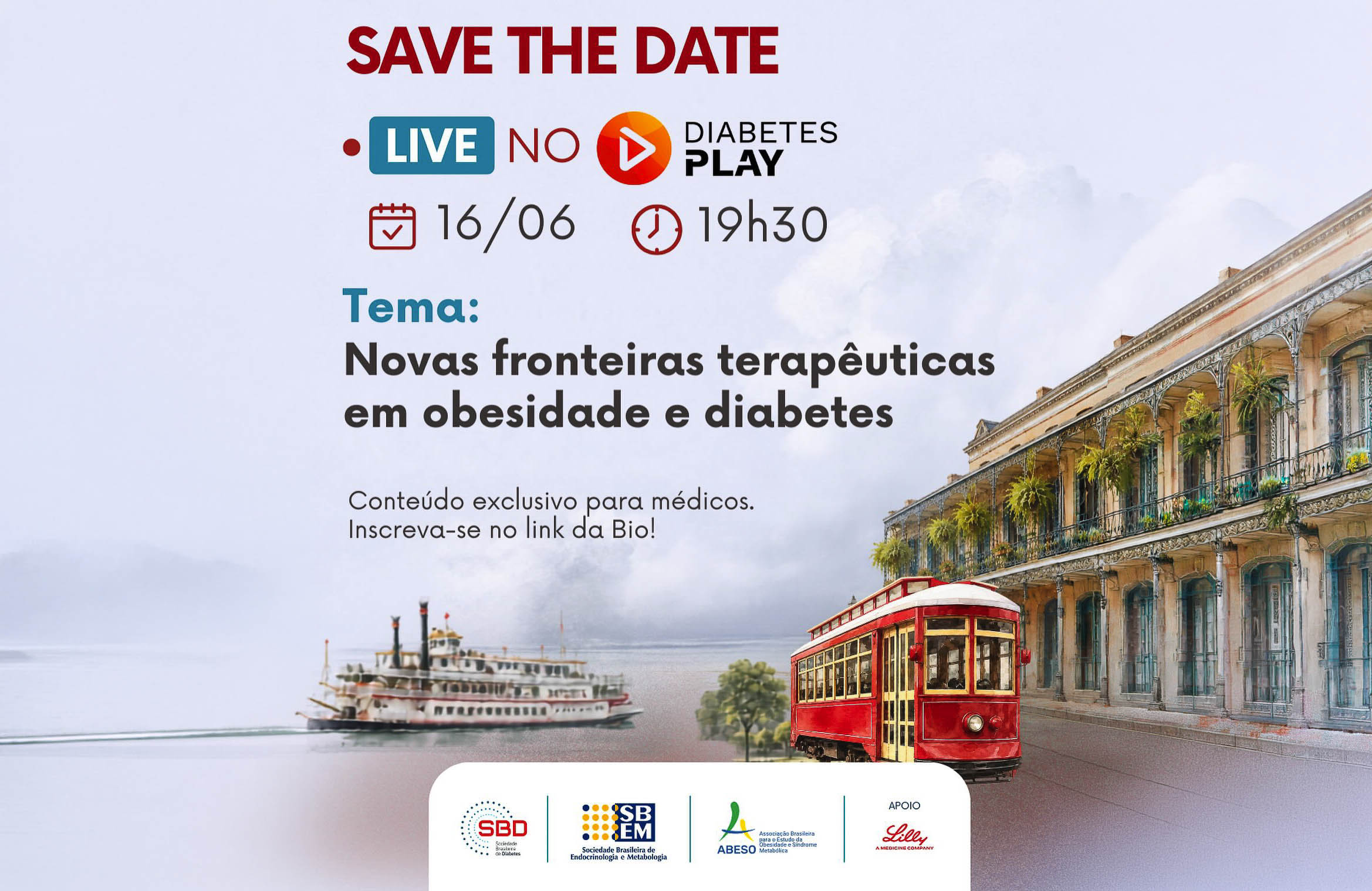 SBEM, ABESO e SBD Repercutindo a Cobertura do ADA 2026 em Nova Orleans